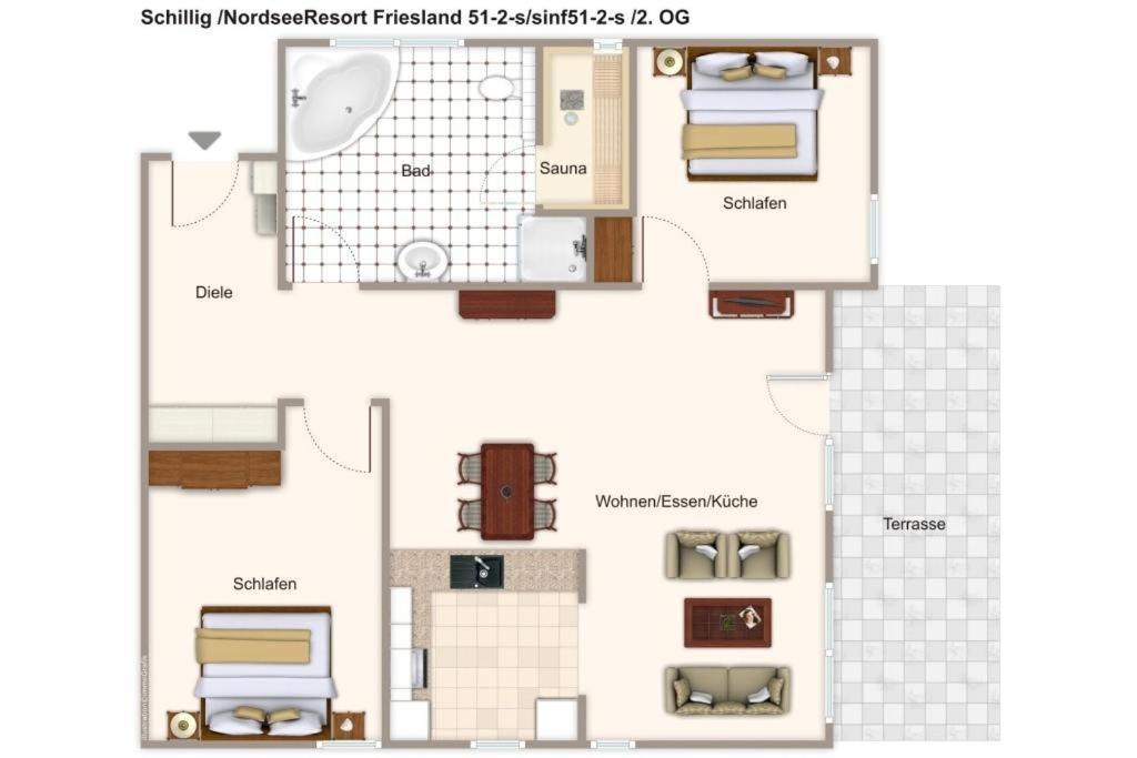 Nordseeresort Friesland Nordseeresort Friesland 51-2-S Шиллиг Экстерьер фото